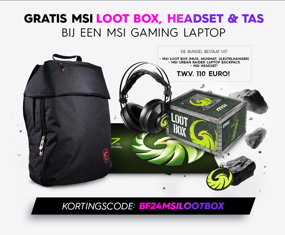 Black Friday MSI Laptop Actie