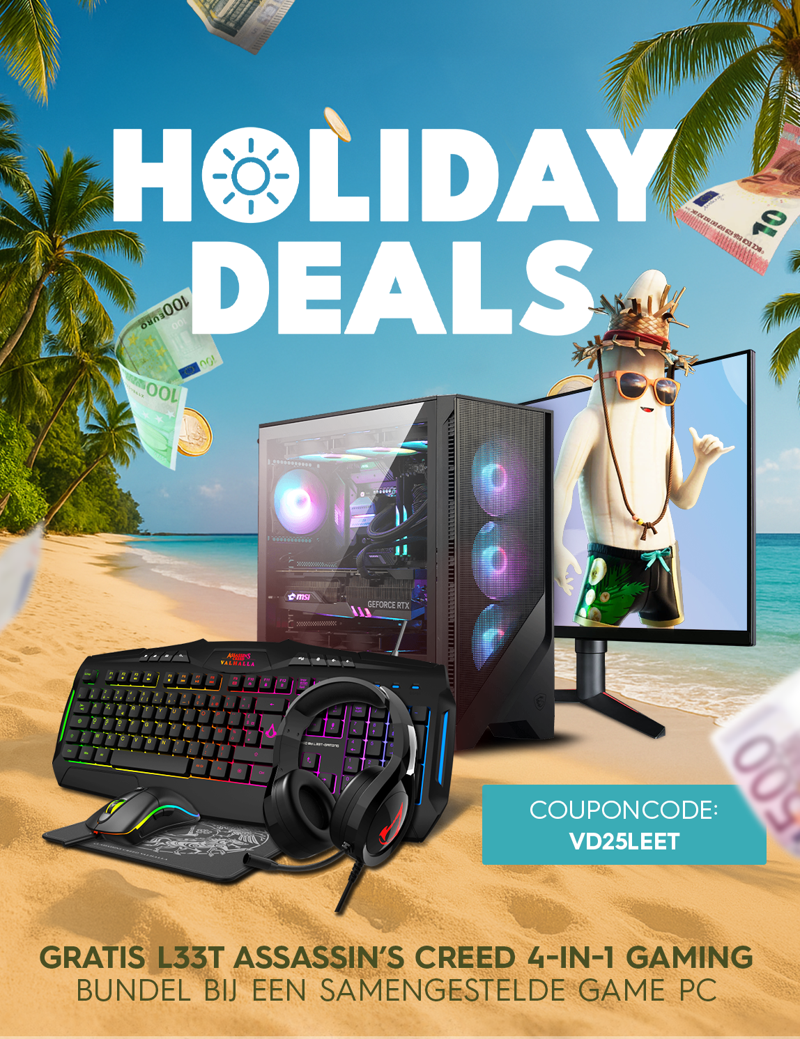 Vakantie Deals bij GamePC.nl!