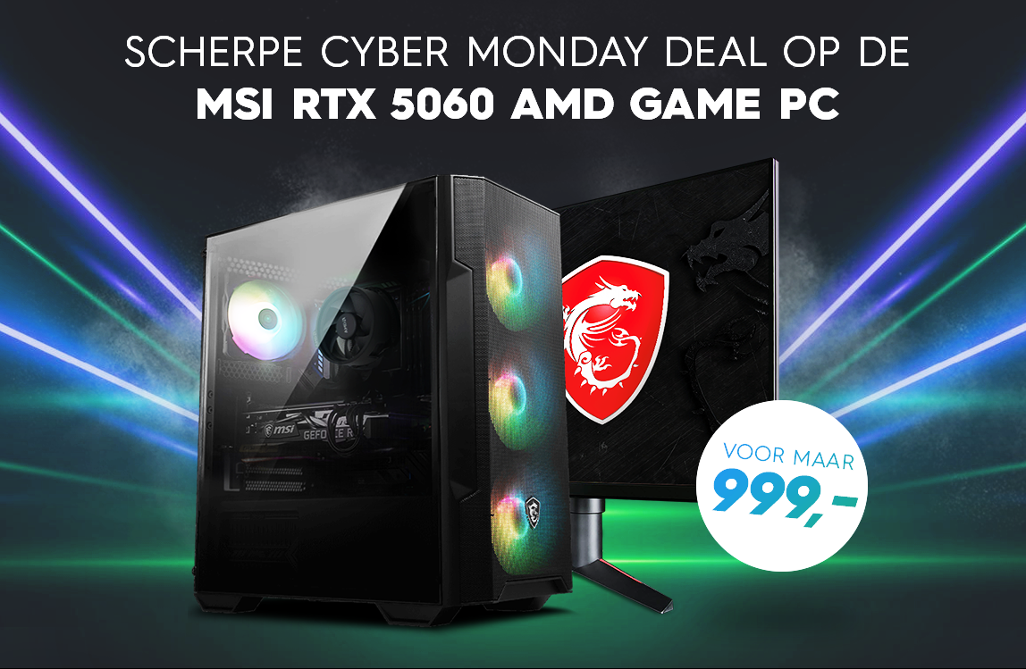 Veel Cyber Monday voordeel bij GamePC.nl!