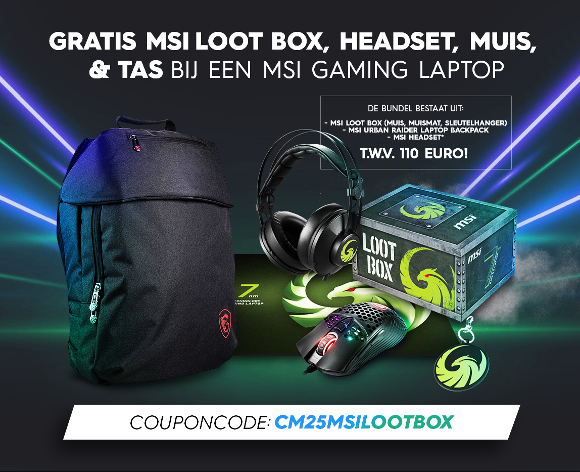Cyber Monday MSI Laptop Actie