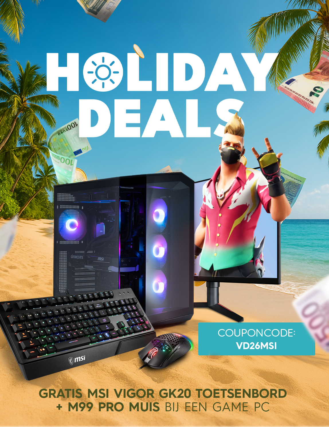 Vakantie Deals bij GamePC.nl!