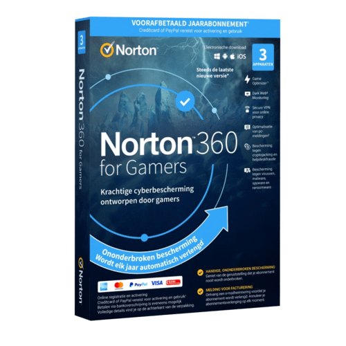 NortonLifeLock 360 for Gamers (1 jaar/3 apparaten)