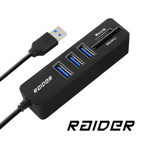 RAIDER 2in1 Cardreader and USB 2.0 hub