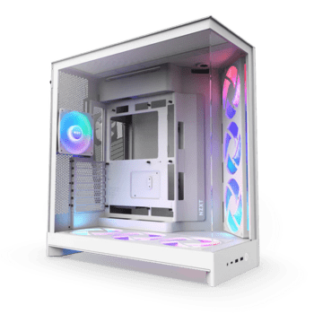 NZXT H9 Flow RGB Plus - White